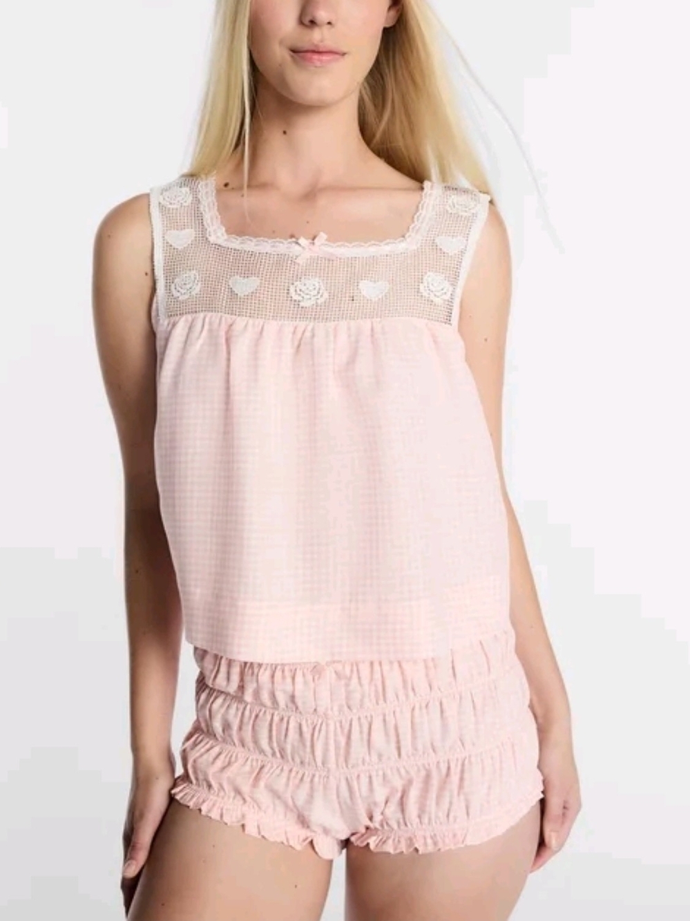 Rare Kacey Musgraves Lee Pink Gingham Sleep Set NWT Limited Edition Sizes S L XL